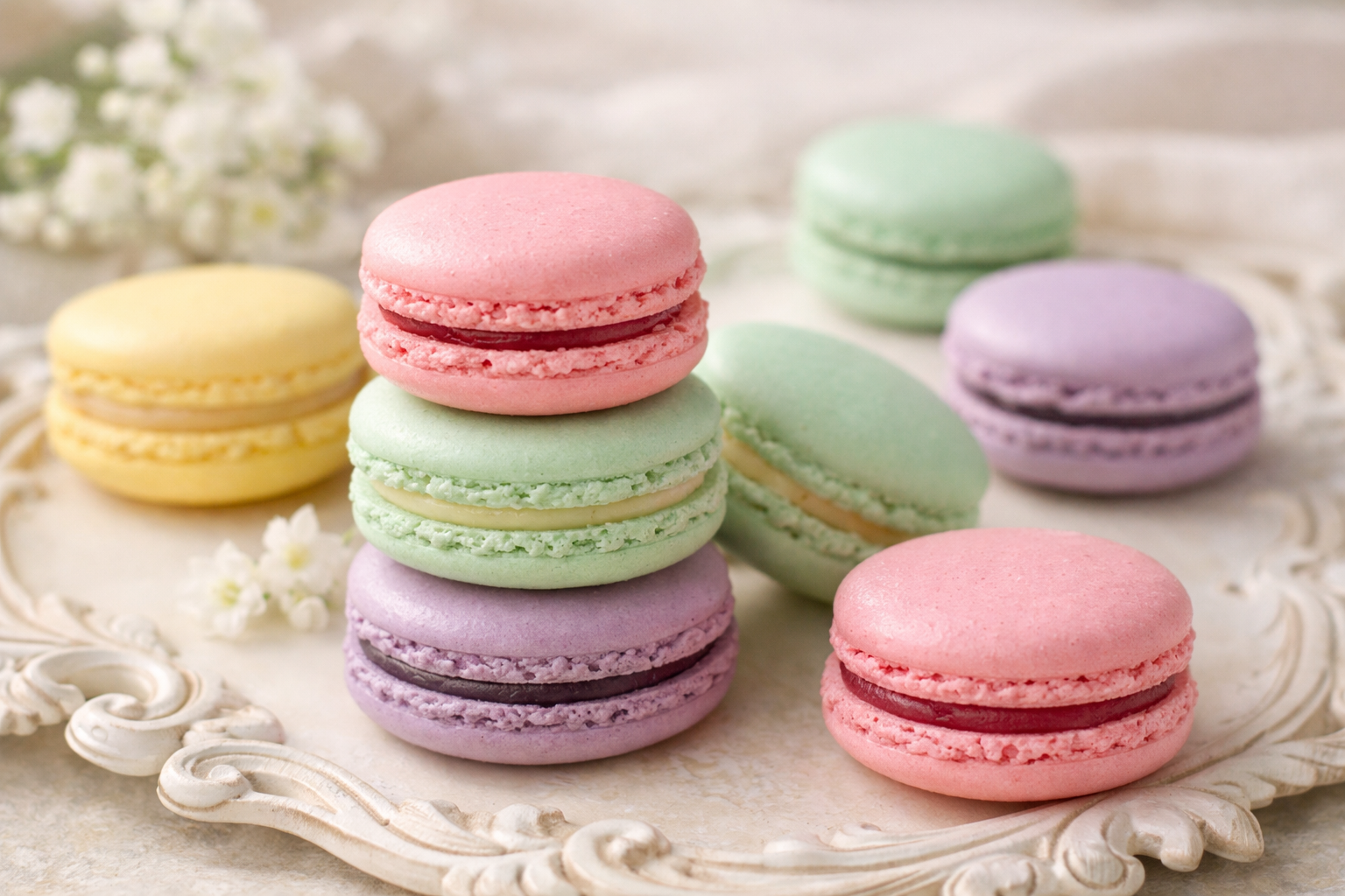 Fransız makaron çeşitleri renkli lezzetler